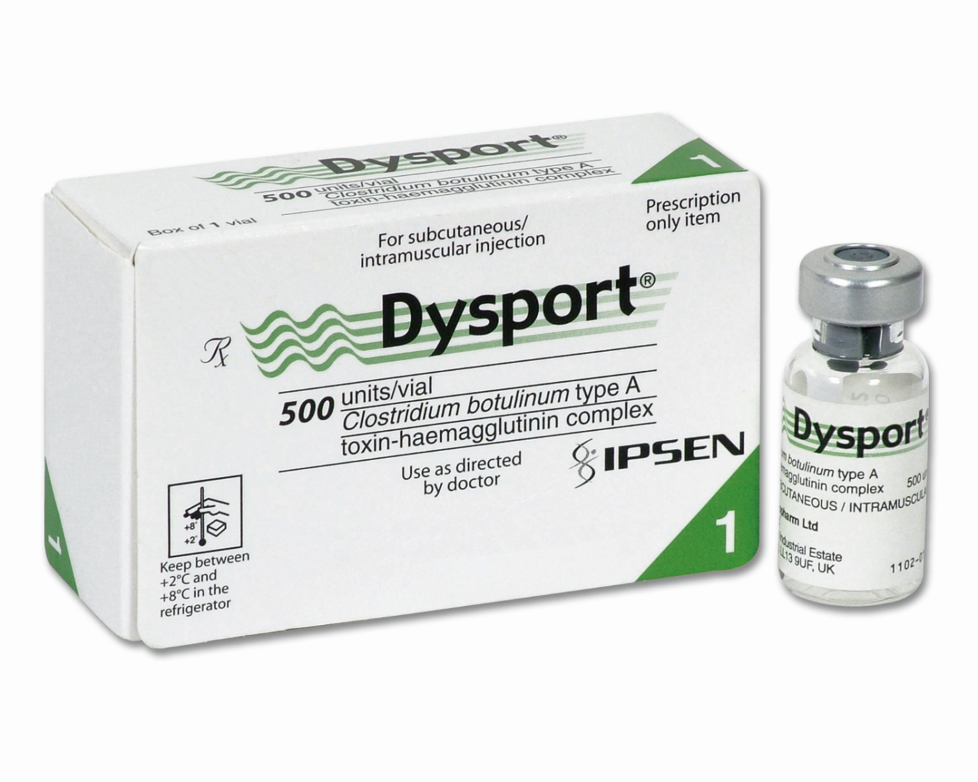 Buy Dysport 500 IU (Botulinum Toxin Type A) IPSEN Usa online image